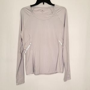 Athleta Light Gray Athletic Top sz. L